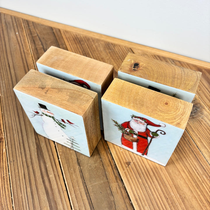 Santa & Snowman Art Blocks - 4 Styles