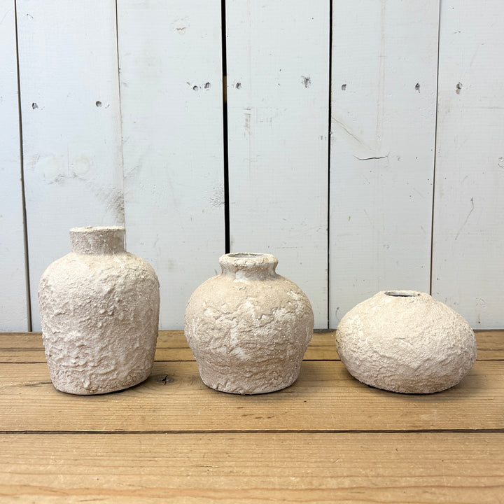 Textured Bud Vases Set of 3