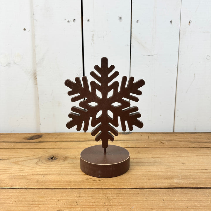 Brown Snowflakes on Stands