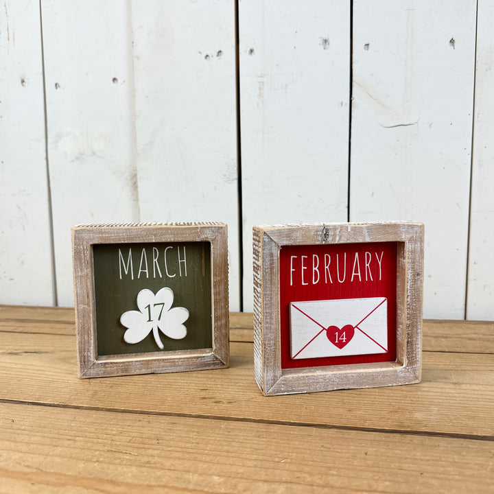 Reversible Valentine’s/St. Patrick’s Day Sign