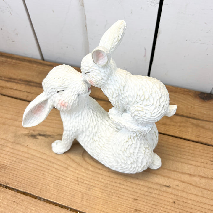 Momma and Baby Bunny Figurine