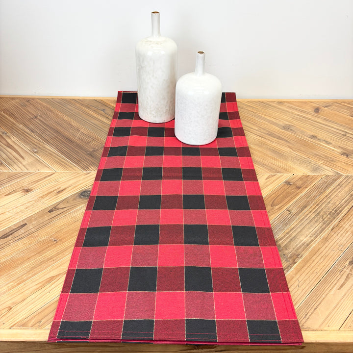 Festive Plaid Table Runner