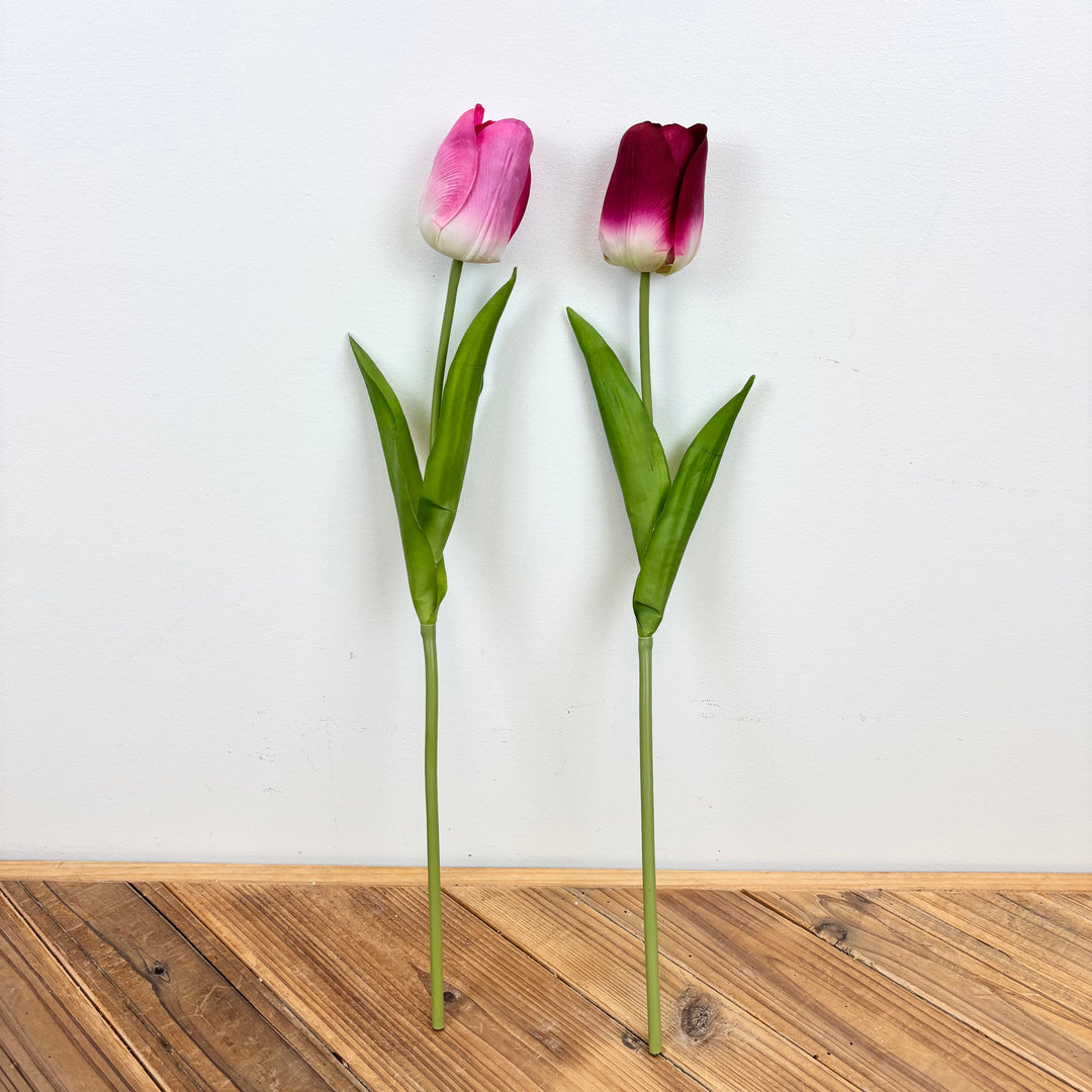 Real Touch Tulip Stem - 2 Colors
