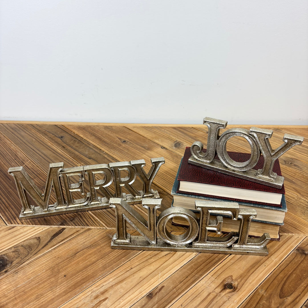 Joy, Noel, & Merry Tabletop Signs