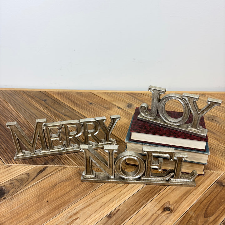 Joy, Noel, & Merry Tabletop Signs