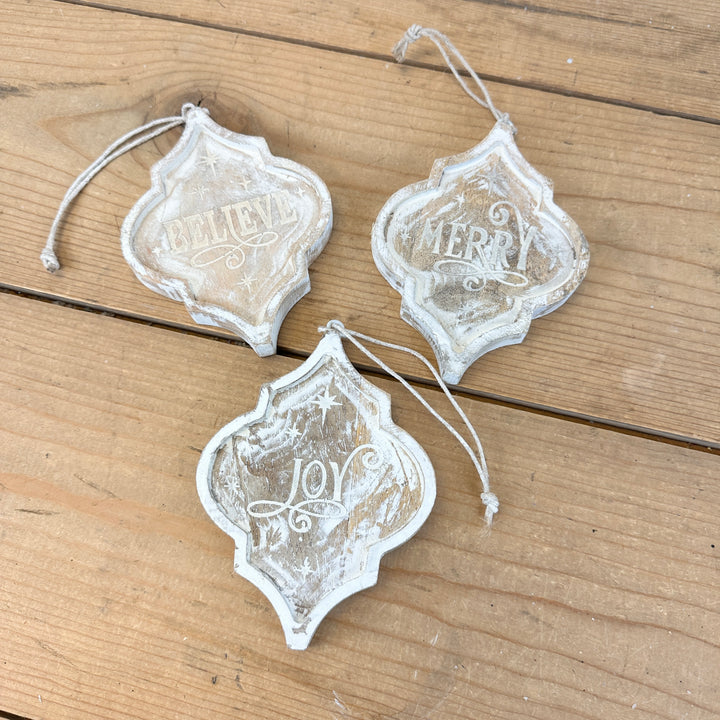 Wood Christmas Ornaments