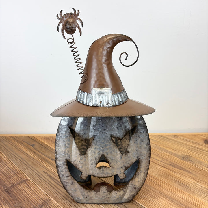 Galvanized Pumpkin Lanterns