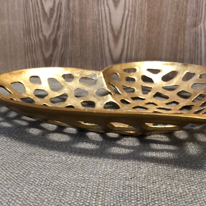 Metal Gold Heart Tray