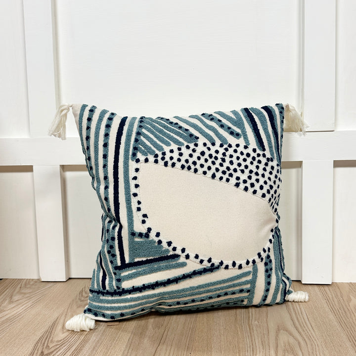 The Sidney Blue Printed Pillow