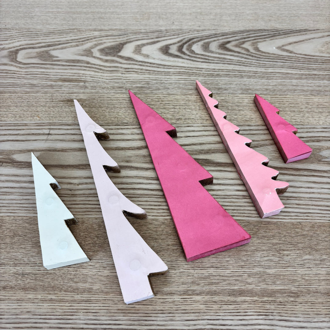 Paper Folding Honeycomb Trees - Set of 5