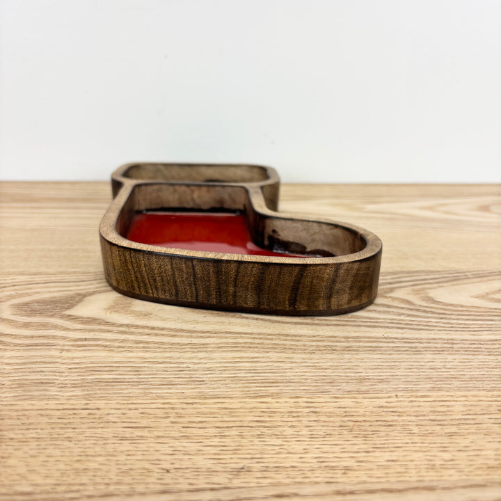 Mango Wood Stocking Serving Dish