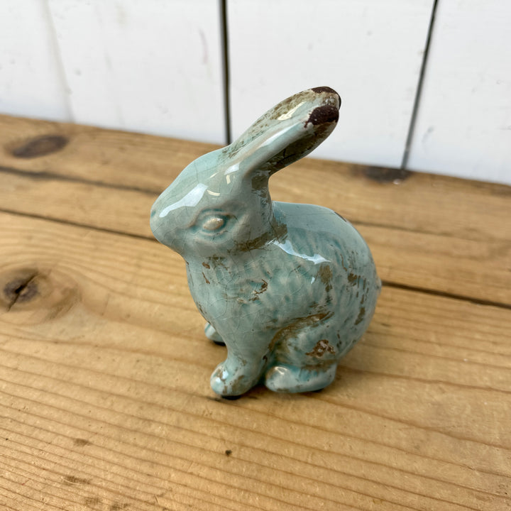 Distressed Teal Bunny