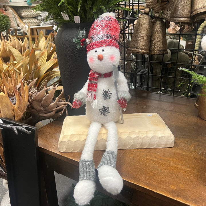 Red and White Fabric Snowmen