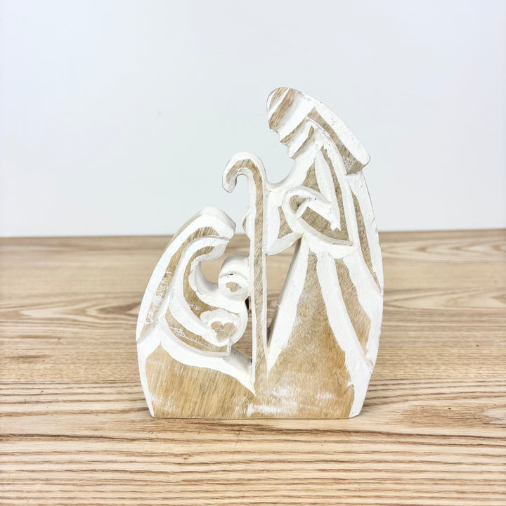 Mango Wood Mary and Joseph