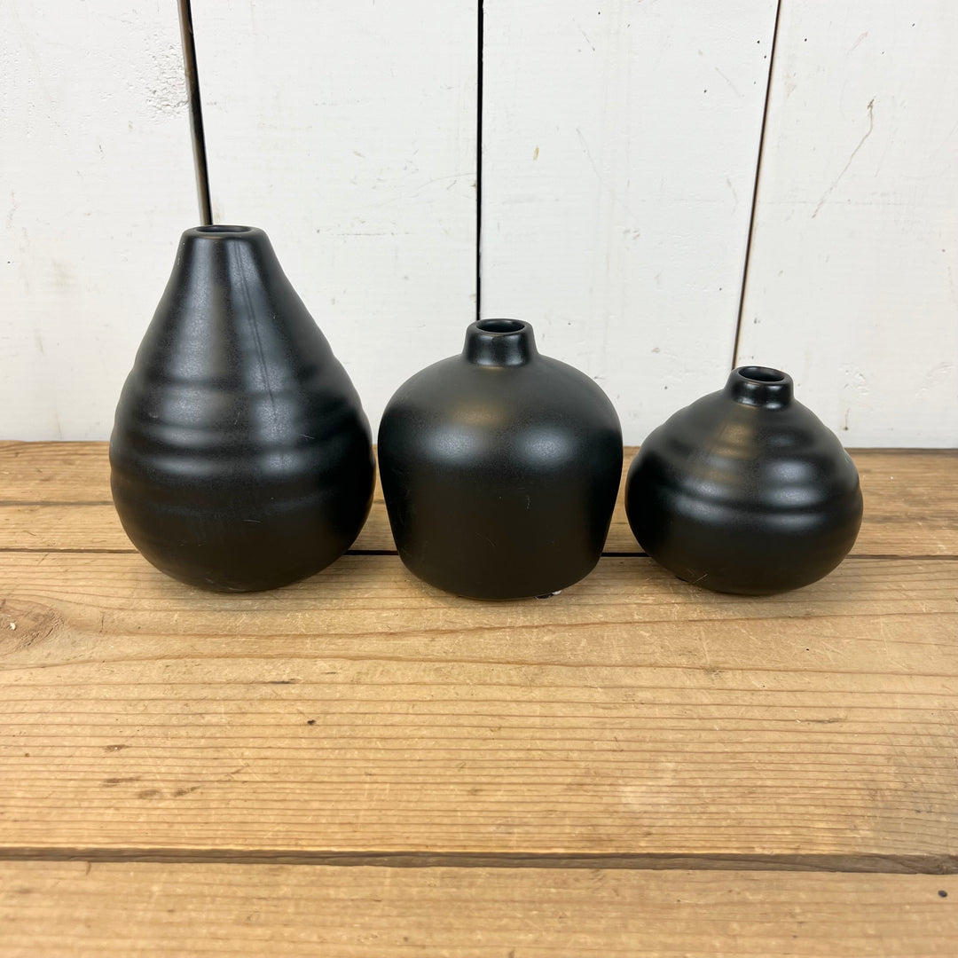 Black Matte Mini Vases