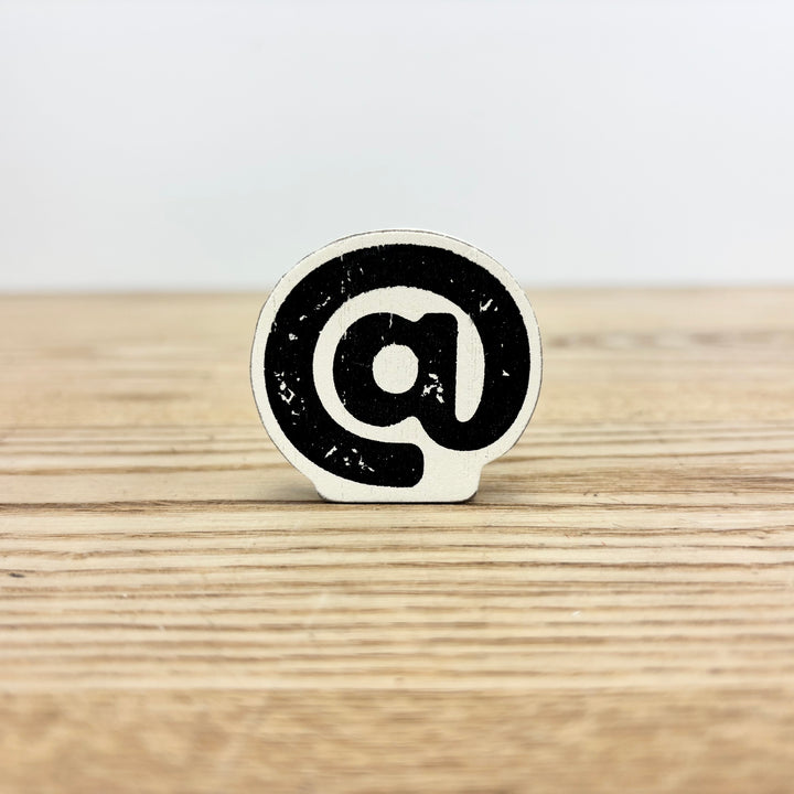 Stylized Symbols and Emojis Decorative Wooden Shapes
