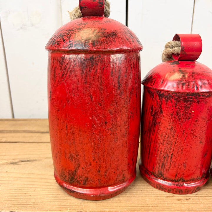 Large Rounded Red Bells