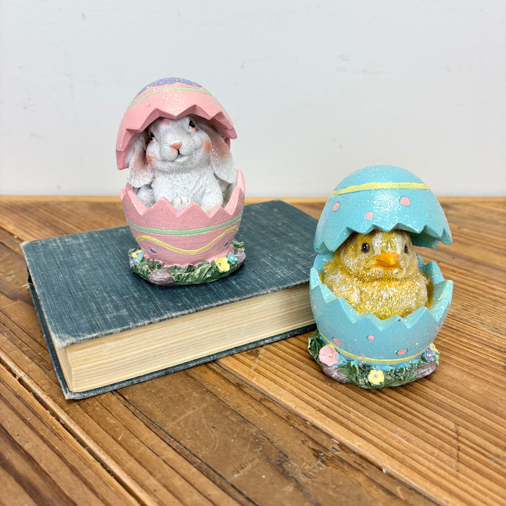 Easter Egg with Bunny & Chick - 2 Styles