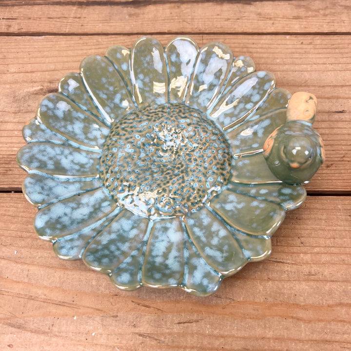 Floral Dishes with Birds