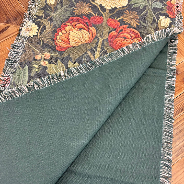 Moody Floral Table Runner