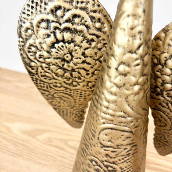 Gold Embossed Metal Angel - 2 Sizes