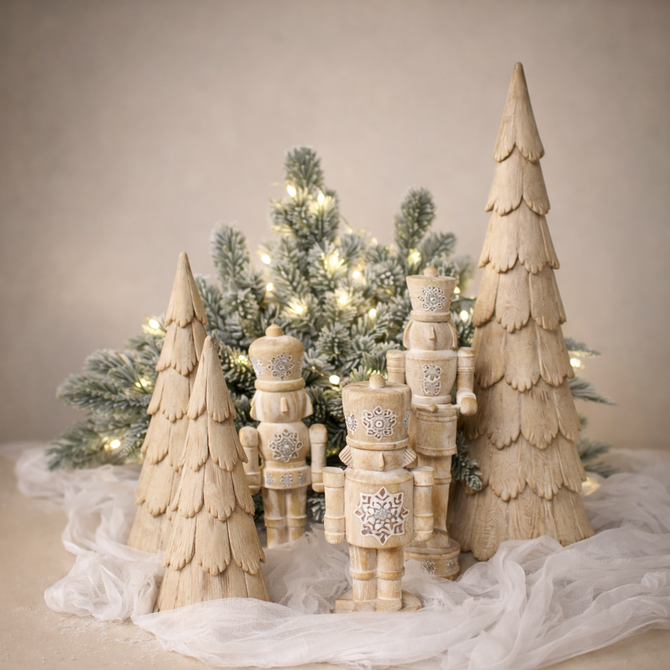 Polyresin Tree, Set of 3