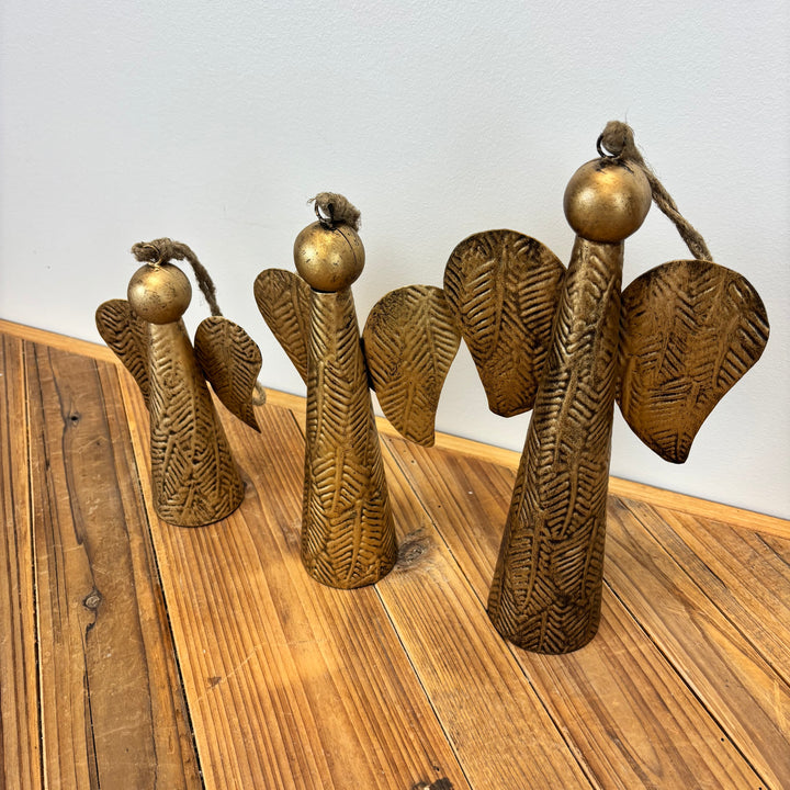 Hammered Angel Ornament - 3 Sizes