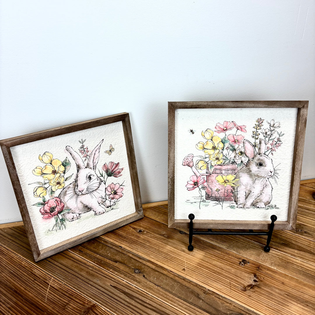 Bunny Print on Rag Paper - 2 Styles