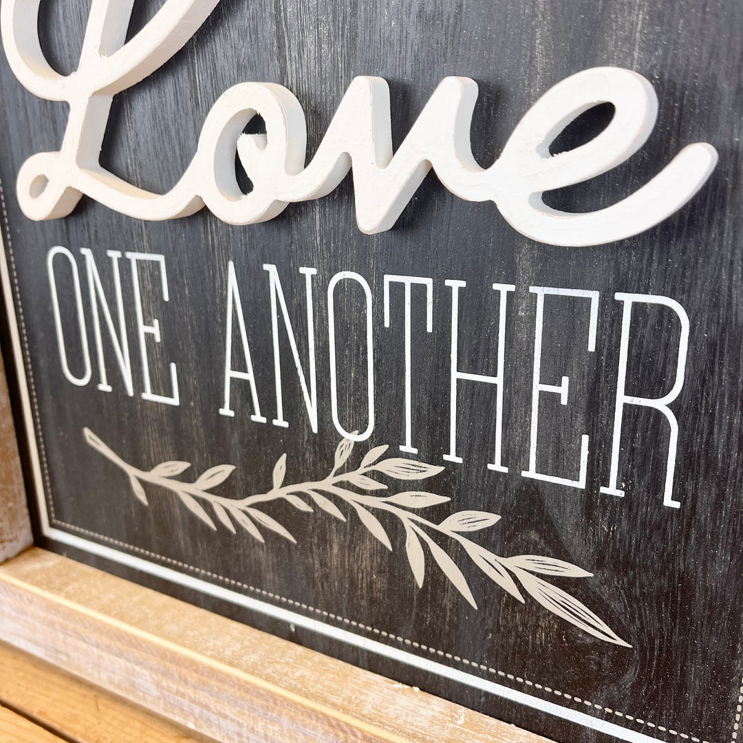 Love One Another/Peace on Earth Reversible Sign