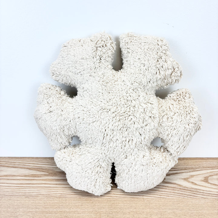 Snowflake Shaped Cotton Tufted Pillow