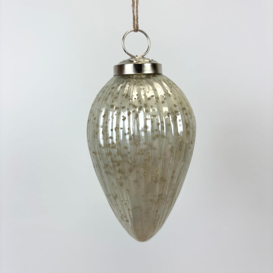 Mercury Glass Ornaments - 5 colors, 3 styles