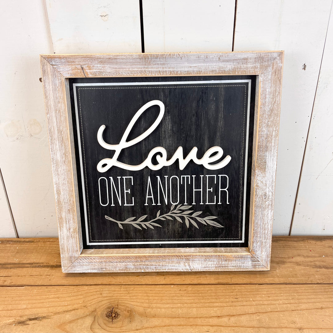 Love One Another/Peace on Earth Reversible Sign