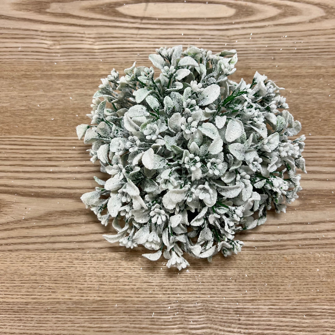 Frosted Boxwood Half Orb