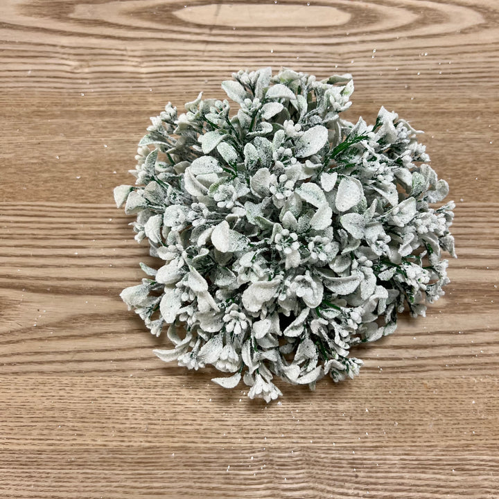 Frosted Boxwood Half Orb