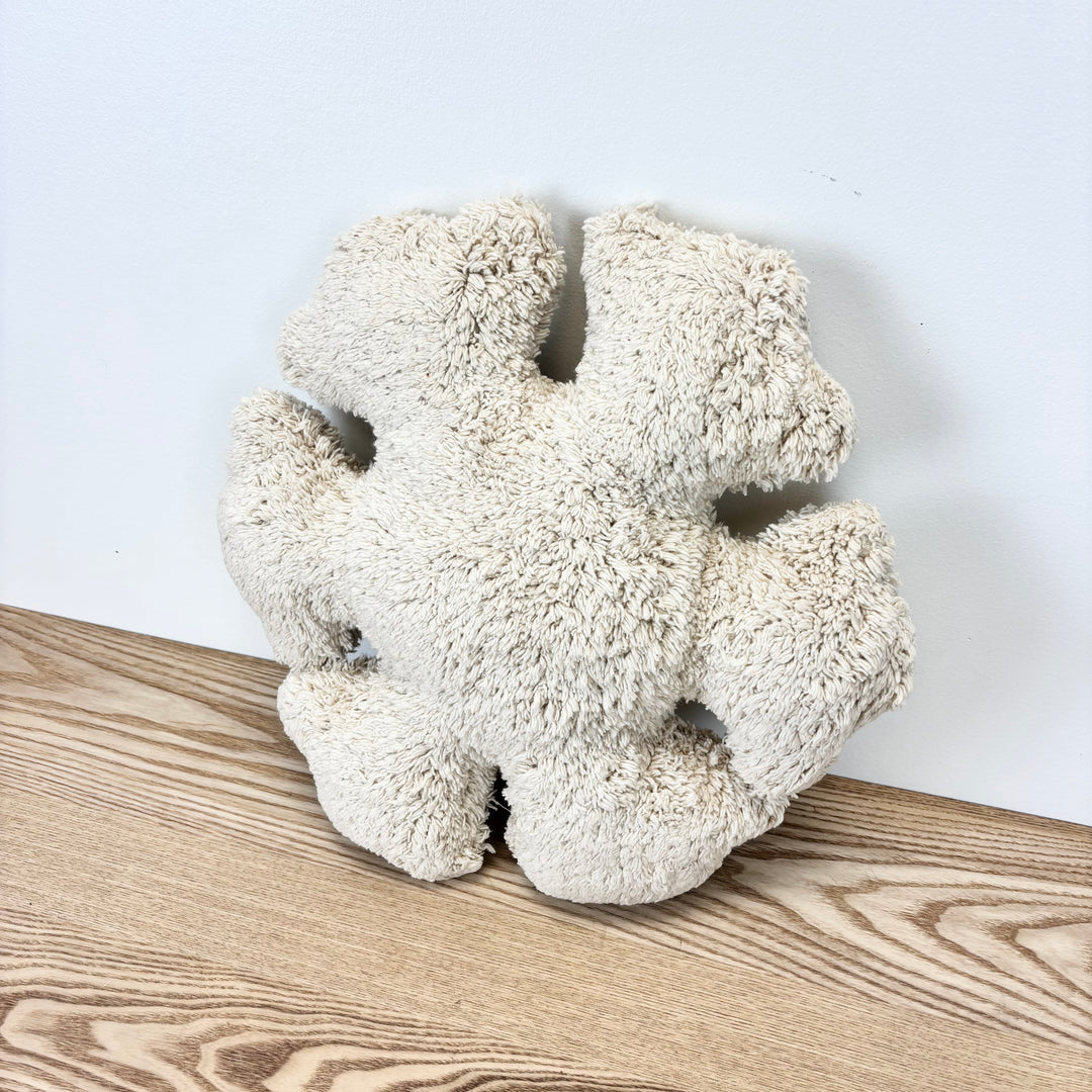 Snowflake Shaped Cotton Tufted Pillow
