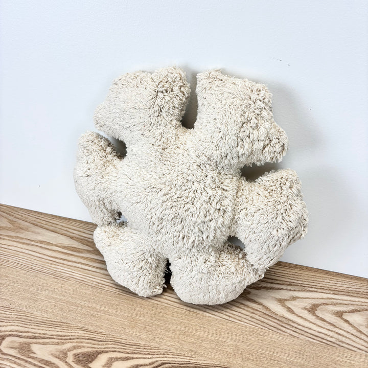 Snowflake Shaped Cotton Tufted Pillow