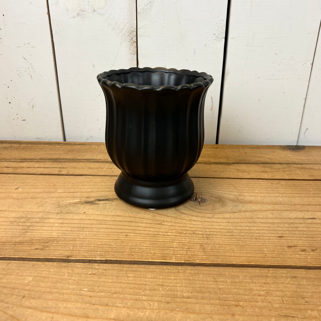 Black Fluted Urns