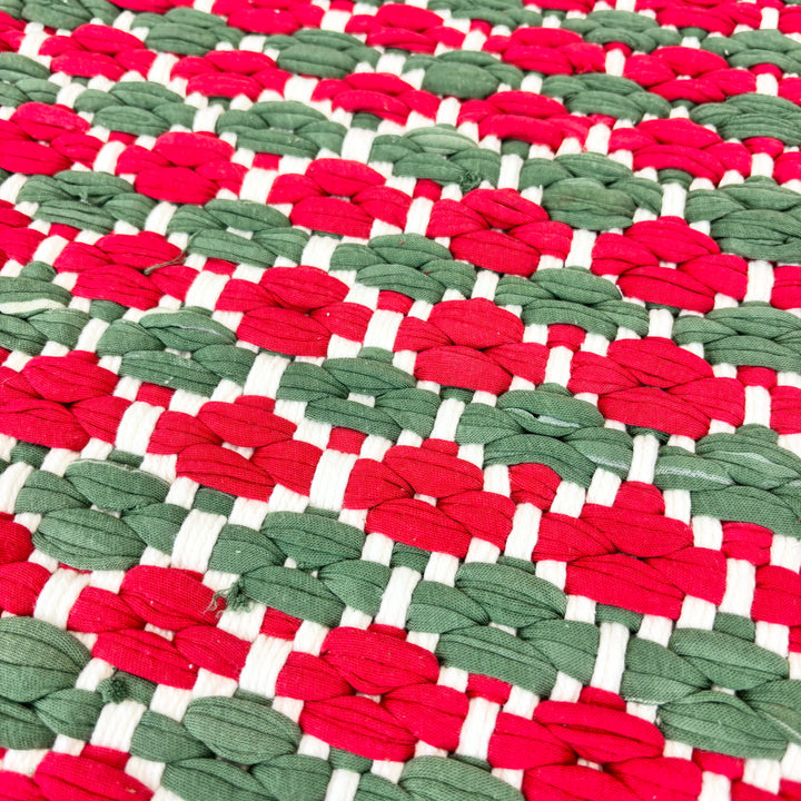 Hand-Woven Cotton Patterned Table Runner