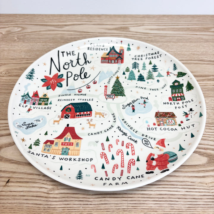 North Pole Stoneware Plate
