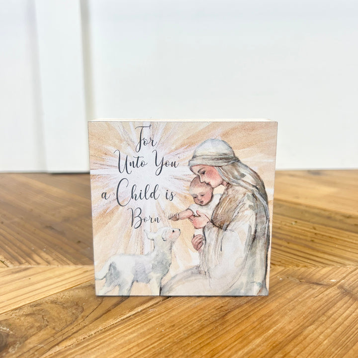 Nativity Block Signs - 4 Styles