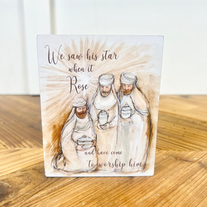 Nativity Block Signs - 4 Styles