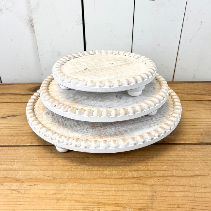 Beaded Distressed Risers