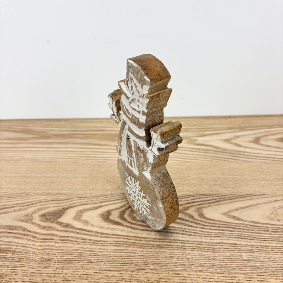 Mango Wood Snowman