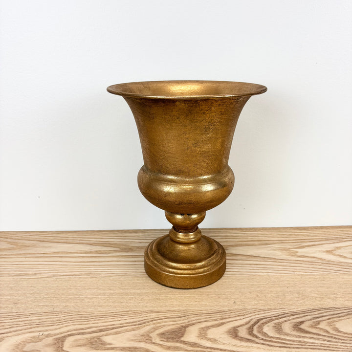 Tin Compote - Antique Gold
