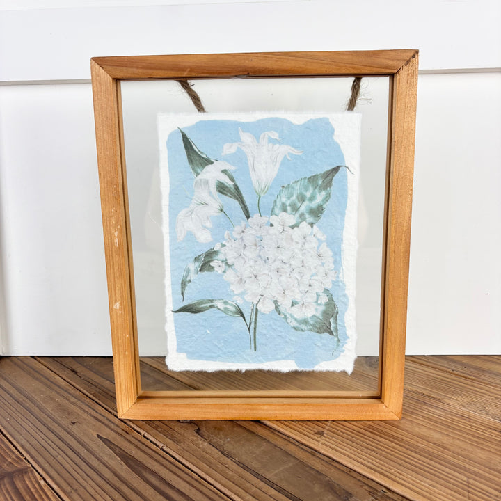 Recycled Paper Hydrangea Gallery Print - 4 Styles