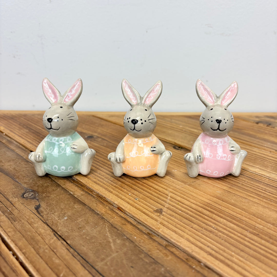 Grey Easter Bunnies - 3 Styles