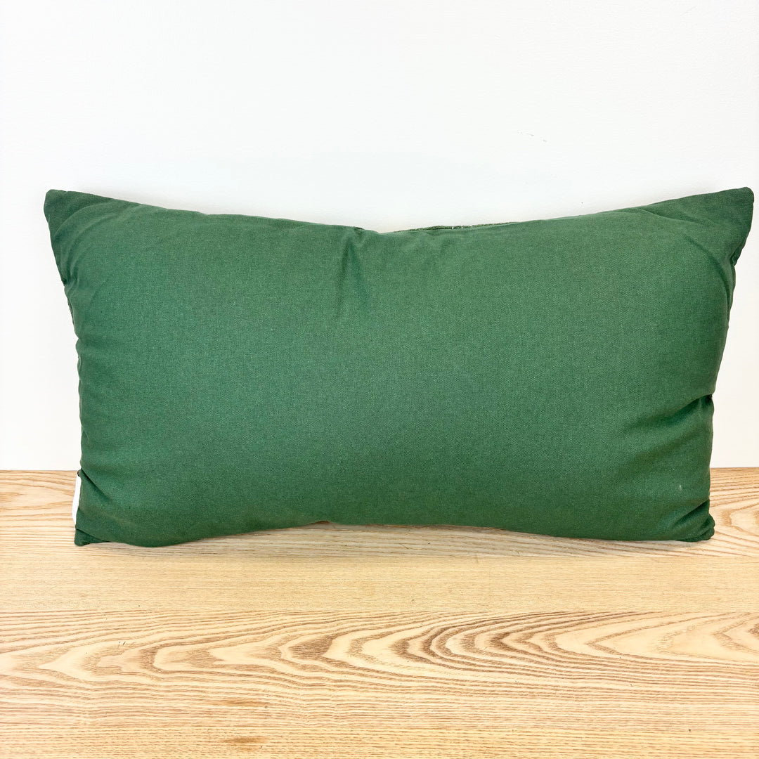 Green Lumbar Pillow - 2 Styles