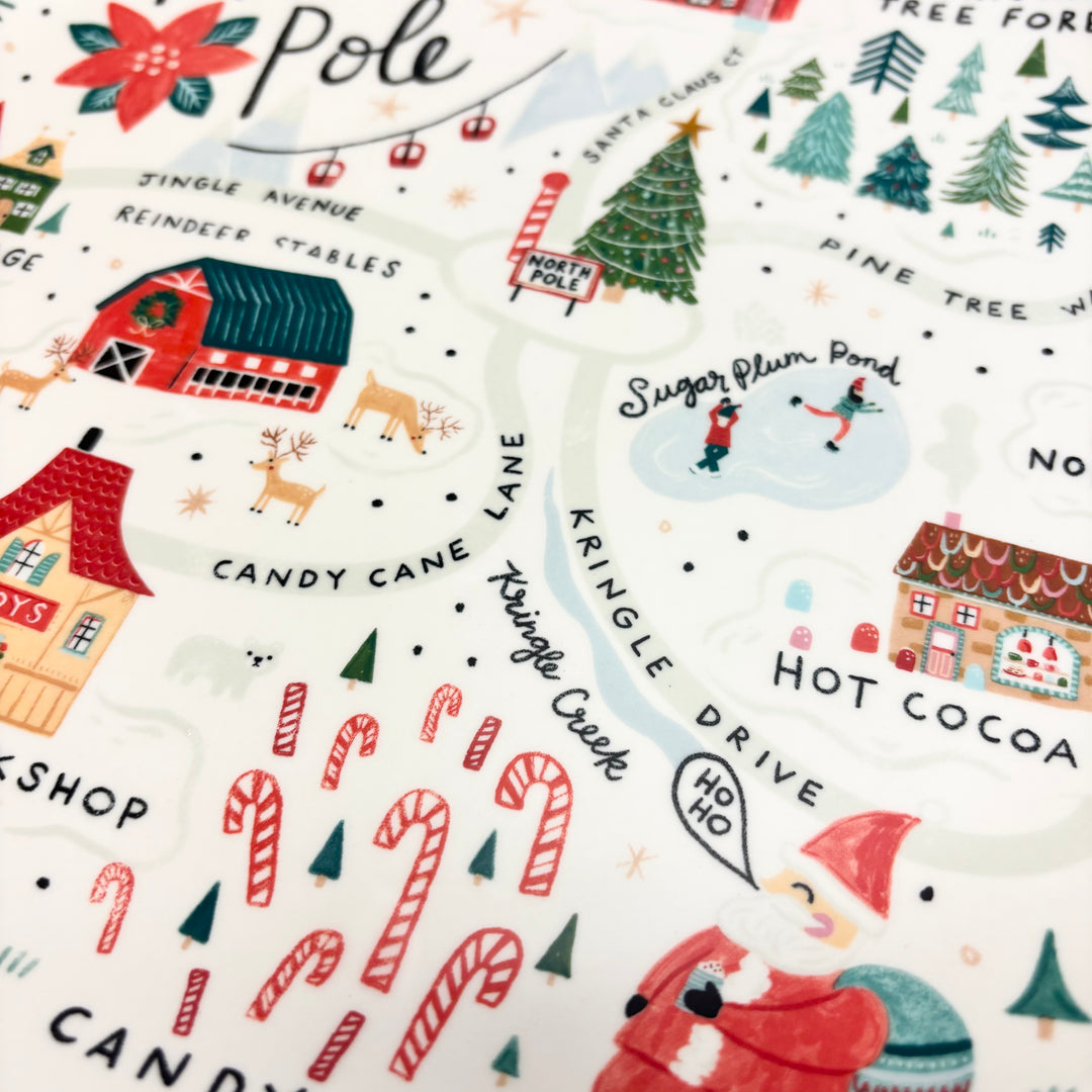 North Pole Stoneware Plate