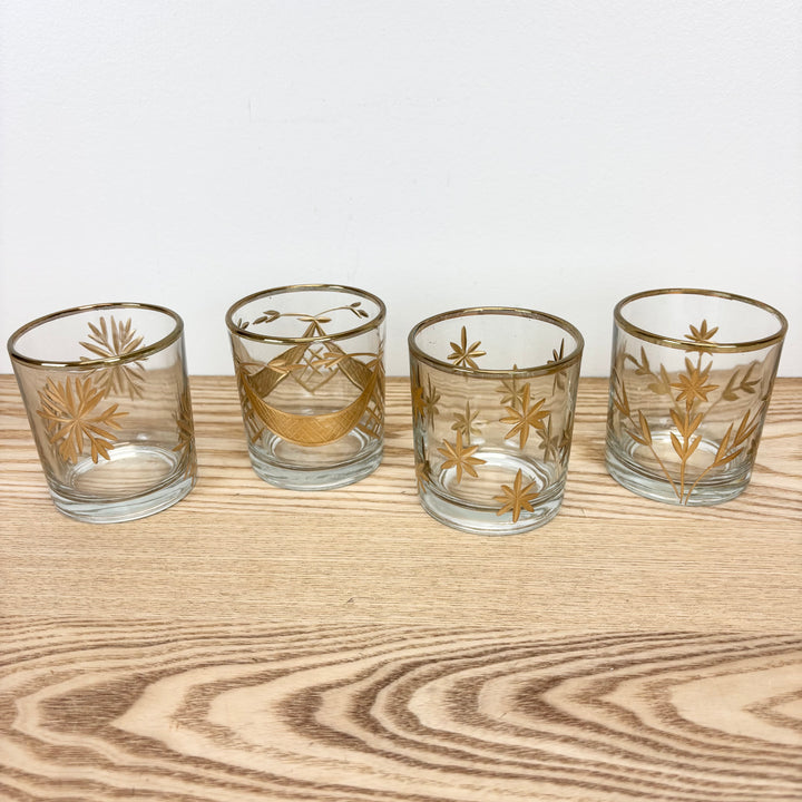 Hand-Painted Etched Glass Tealight/Votive Holder - 4 Styles