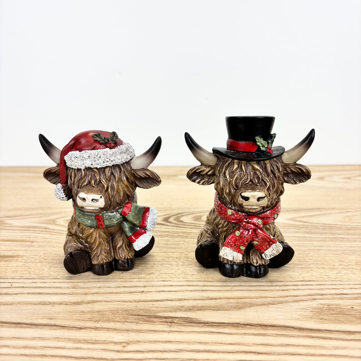 Highland Cow Figurines - 2 Styles